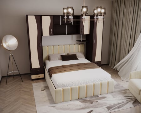 Mobilier dormitor - CAMERA TINERET LORY II WENGE+MESTEACAN