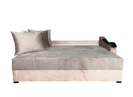 Canapea Extensibila Dana, 220x100x75 Cm, Velvet Gri [1]