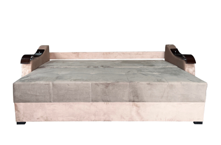 Canapea Extensibila Dana, 220x100x75 Cm, Velvet Cappuccino [3]