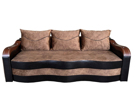 Canapele - Canapea Extensibila Simona, 225x74x100 Cm, Paris Maro, Wenge