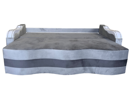 Canapea Extensibila Simona, 225x74x100 Cm, Maro, Crem [2]