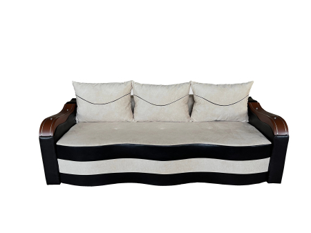 Canapele - Canapea Extensibila Simona, 225x74x100 Cm, Maro, Cappuccino