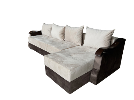 Coltar Extensibil Dana, 300X145X70 Cm, Crem, Maro [3]