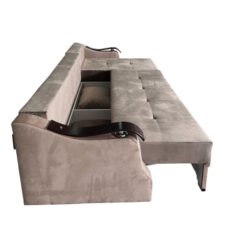 Coltar Extensibil Dana, 300X145X70 Cm, Crem, Maro [4]