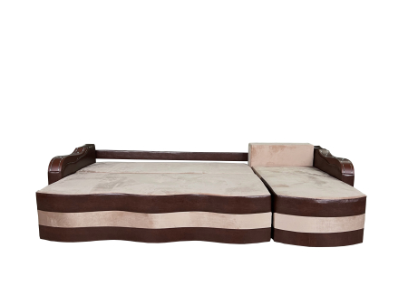 Coltar Extensibil Simona, 300X145X70 Cm, Verde, Crem [2]