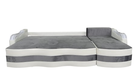Coltar Extensibil Simona, 300X145X70 Cm, Gri, Alb [2]