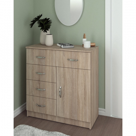 Mic mobilier - Comoda 1-3-1 ro sonoma