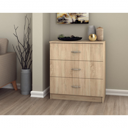 Mic mobilier - Comoda 3 sertare sonoma