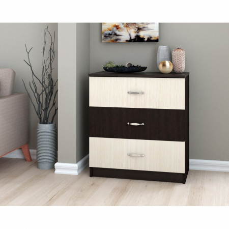 Comoda 3 sertare wenge+mesteacan [0]