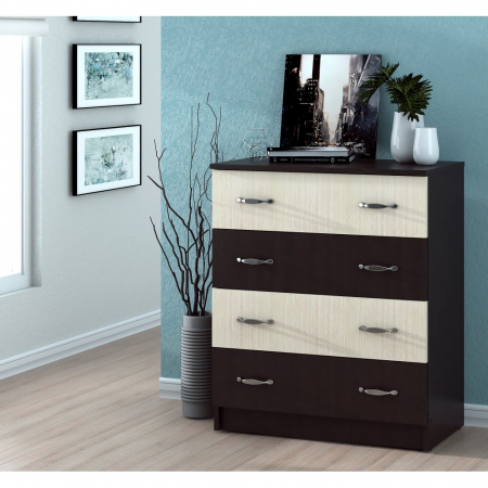 Comode - Comoda 4B ro wenge+mesteacan