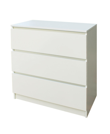 Comode - Comoda ARIA 3 sertare, 70x40x77cm, Alb