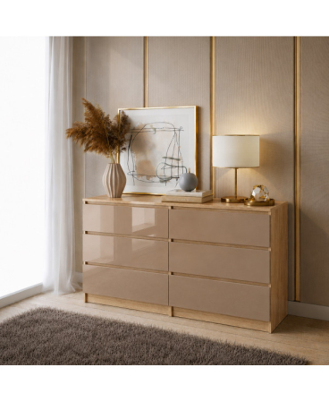 Mobilier dormitor - Comoda ARIA 6 sertare, 120x40x77cm