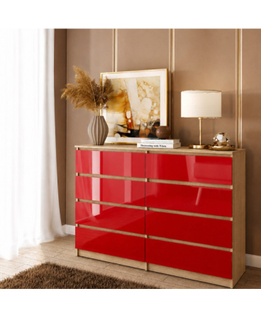 Mobilier dormitor - Comoda ARIA 8 sertare, 120x40x97cm