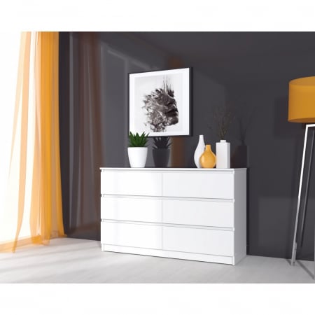Mobilier dormitor - Comoda MP6 6S Alb