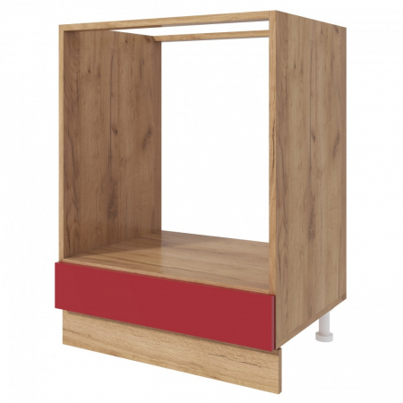 Corp inferior Chelsea, 60 Cuptor, Stejar K003+ Acril Rosu [5]