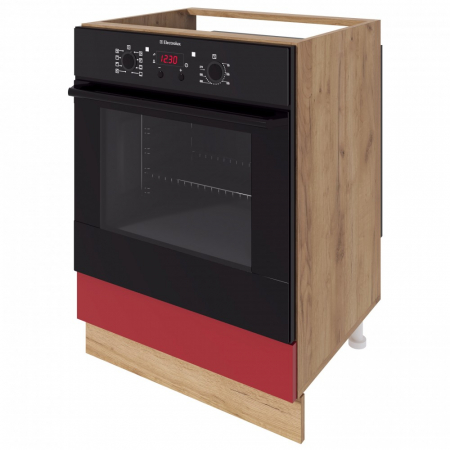 Corp inferior Chelsea, 60 Cuptor, Stejar K003+ Acril Rosu [1]