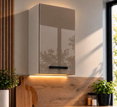 Mobilier bucatarie - Corp superior bucatarie Daria 40-1U + Acril Cappuccino