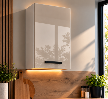 Mobilier bucatarie - Corp superior bucatarie Daria 45-1U + Acril Cappuccino
