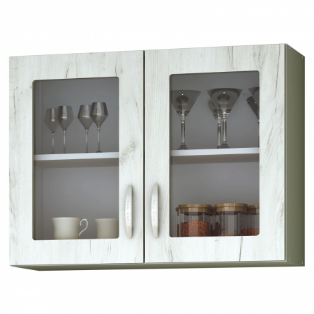 Corp superior cu geam Venus, 80x29x60cm, alb/k001 [1]