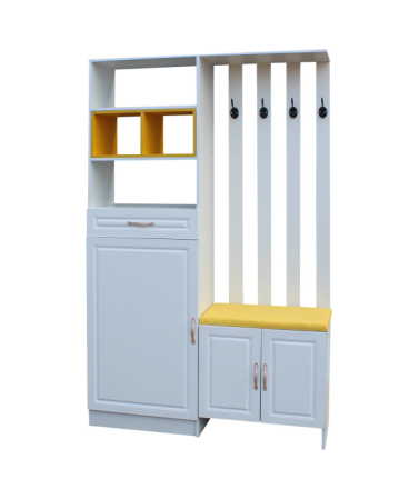 Cuiere - Cuier ELITE, 120x30x200cm, alb/galben