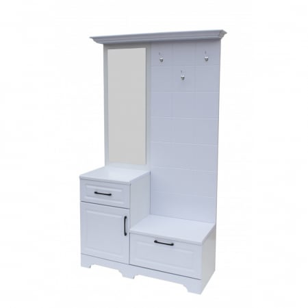 Cuier ZQD 109, 113x43x205cm, Alb [1]