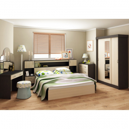Dormitor complet - DORMITOR BASIA COMBI WENGE+KIRUNA