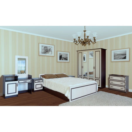 Mobilier dormitor - Dormitor Kim ro wenge+mesteacan
