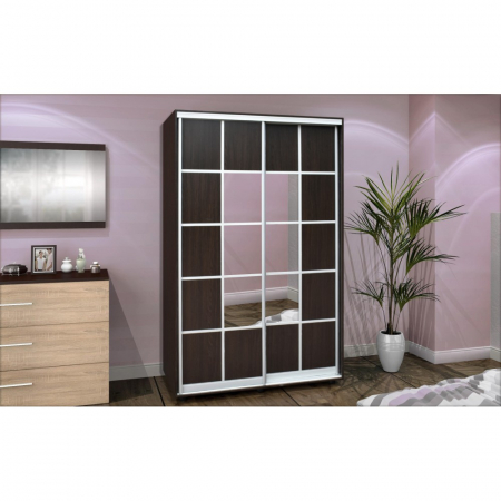 Dulapuri Living - DRESSING 2 USI GLISANTE WENGE 170x60x200cm