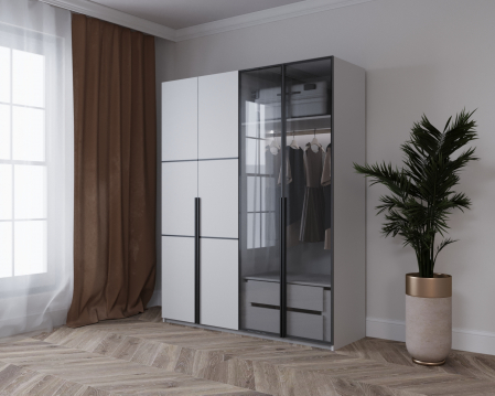 DRESSING TEMPO GRI  LED 180x60x200cm [1]