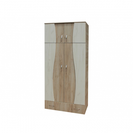 Dulapuri dormitor - Dulap 2U S cu despartitor, 90x50x198 cm, k002+k001