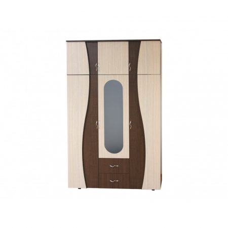 Dulapuri dormitor - Dulap 3U "S" FS, 120x50x198 cm, wenge+mesteacan