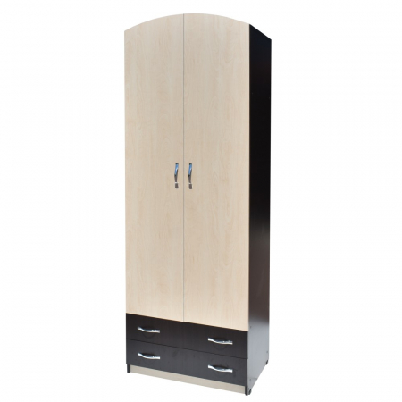Mobilier living - Dulap-4 ( 2U+2S ) ro, 74x54x212cm wenge+mesteacan