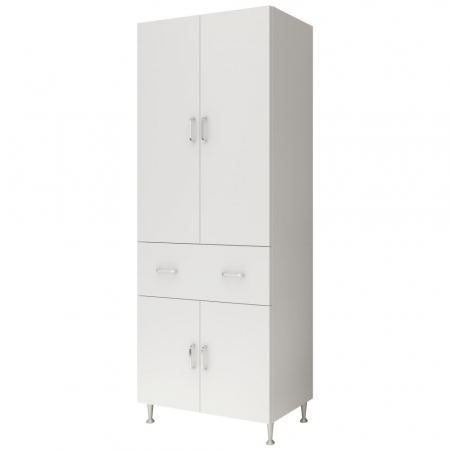 Dulap, 4U-1S , 70x35x180 cm , Alb [1]