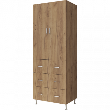 Dulap, 70x35x180 cm, 2U-3S Stejar K003 [1]