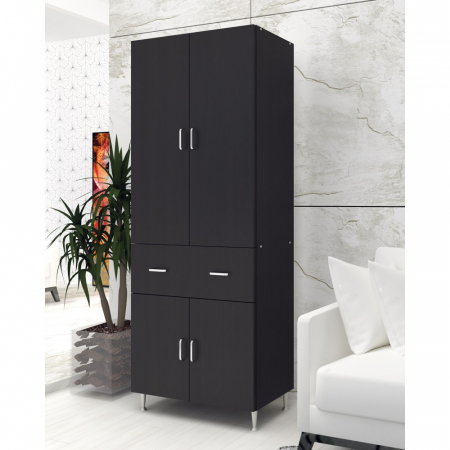 Dulapuri dormitor - Dulap, 70x35x180 cm, 4U-1S Wenge