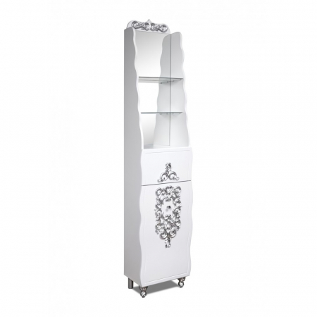 Dulapuri baie - Dulap baie Temptation, 45x204x31cm, Argint
