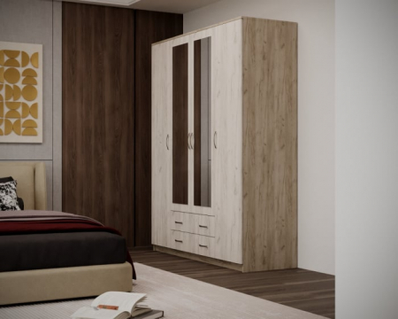 Dulap Garmonia 4U, 160x50x200 cm, stejar k001+k002 [2]