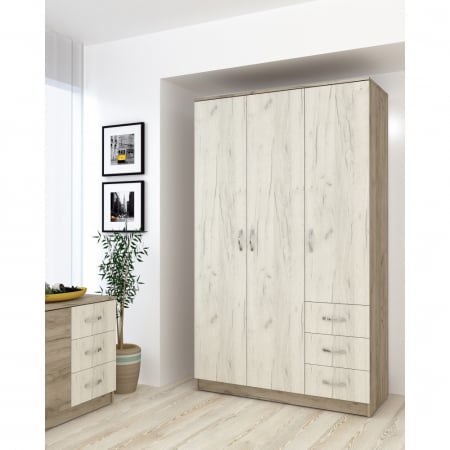 Mobilier living - Dulap Ionut, 120x50x200 cm, K002+K001