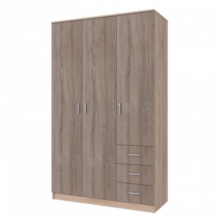 Dulap Ionut, 120x50x200 cm, sonoma/trufe [3]