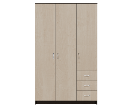 Dulap Ionut,120x50x200 cm, wenge/mesteacan [5]