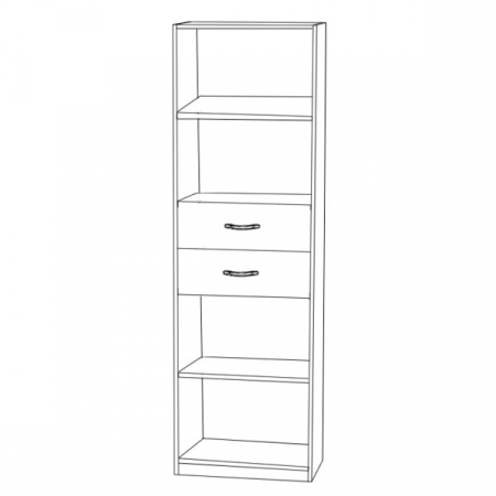 Dulap KSC-11 ro, 60x37x196cm sonoma [1]