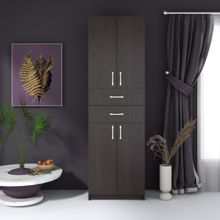 Dulapuri dormitor - DULAP KSC-11 RO, 60x37x196cm WENGE