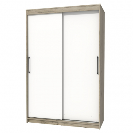 Dulap UC MP1, 150x60x200cm, Stejar K002/Alb [3]