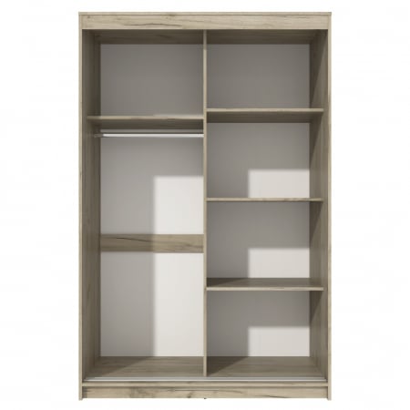 Dulap UC MP1, 150x60x200cm, Stejar K002/Alb [4]