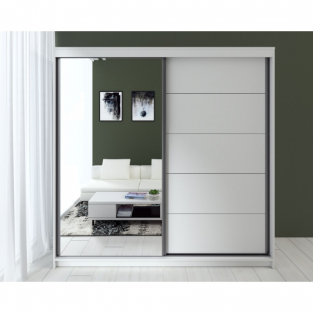 Dulapuri dormitor - Dulap UC MP3, 180x60x200cm, Alb