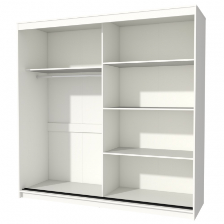 Dulap UC MP3, 200x60x200cm, Alb/Antracit [5]