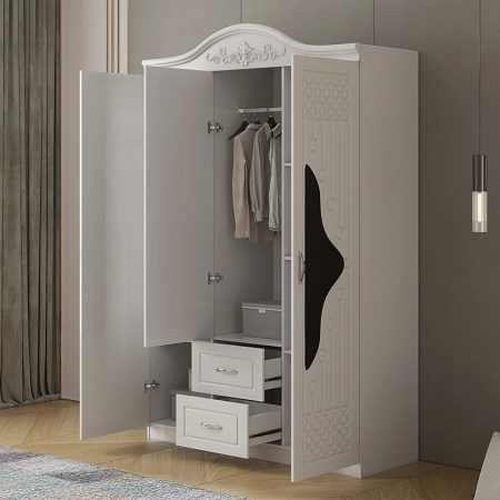 Dulap ZQE 005 MDF - 3U+2S, 150x50x200cm [2]