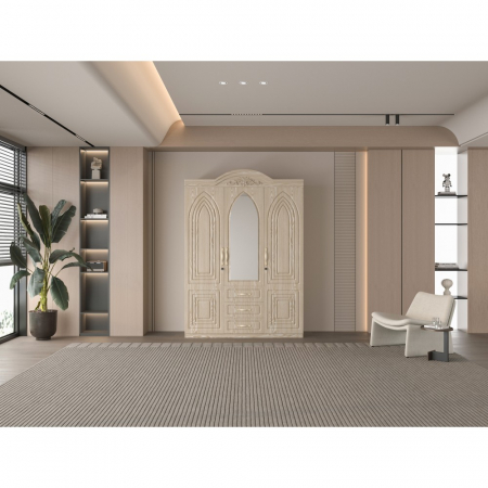 Dulapuri dormitor - Dulap ZQW-011MDF - 3U/3S, 150x50x200cm