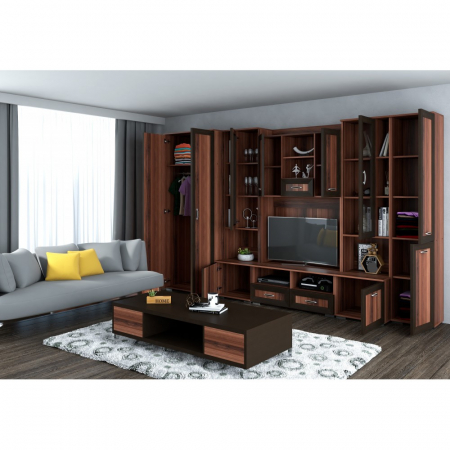 Living Alex C2 nuc havana 320X52X200cm [1]