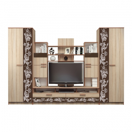 Living Baghira RO Sonoma+Castan 330X52X212Cm [1]